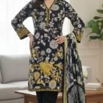 Printed Khaddar 3 Piece Unstitched Suit