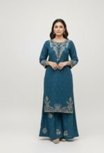 Khaddar Embroidery Stitched 3-Piece - Image 5