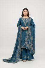 Khaddar Embroidery Stitched 3-Piece - Image 3