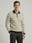Men’s Full Sleeves Striped Knit Shirt