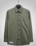 Mens Trending Olive Green Shirt