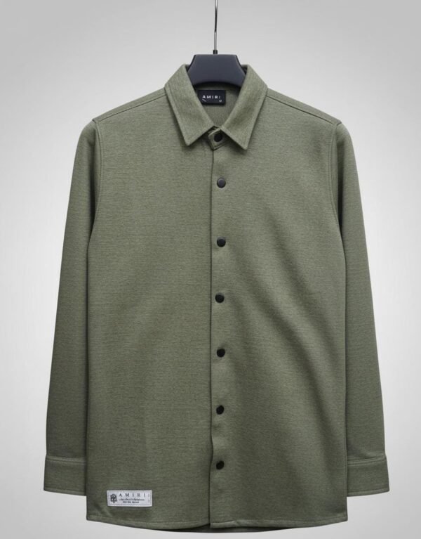 Mens Trending Olive Green Shirt