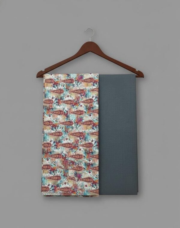 Unstitched khaddar 2-Piece Suit