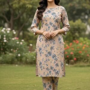 UN-Stitched Dhanak 2-Piece Suit