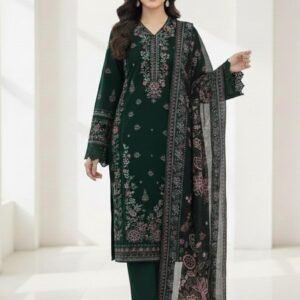 Khaddar Embroidery 3-Piece Stitched suit